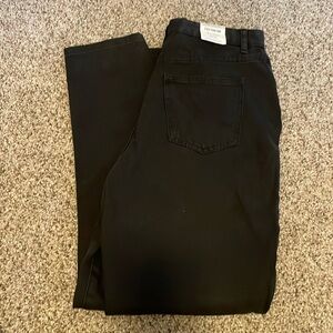 Black cotton on jeans